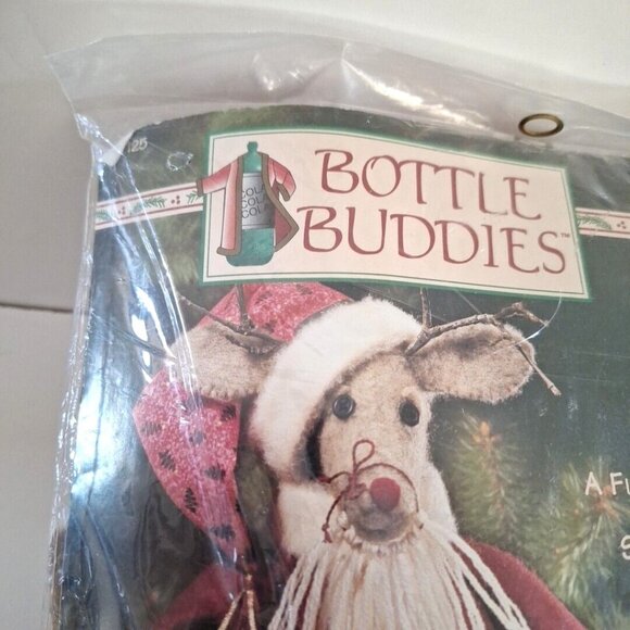 Dimensions Bottle Buddies Santa Deer Craft Kit 13" 1997 #62125 - Picture 3 of 7